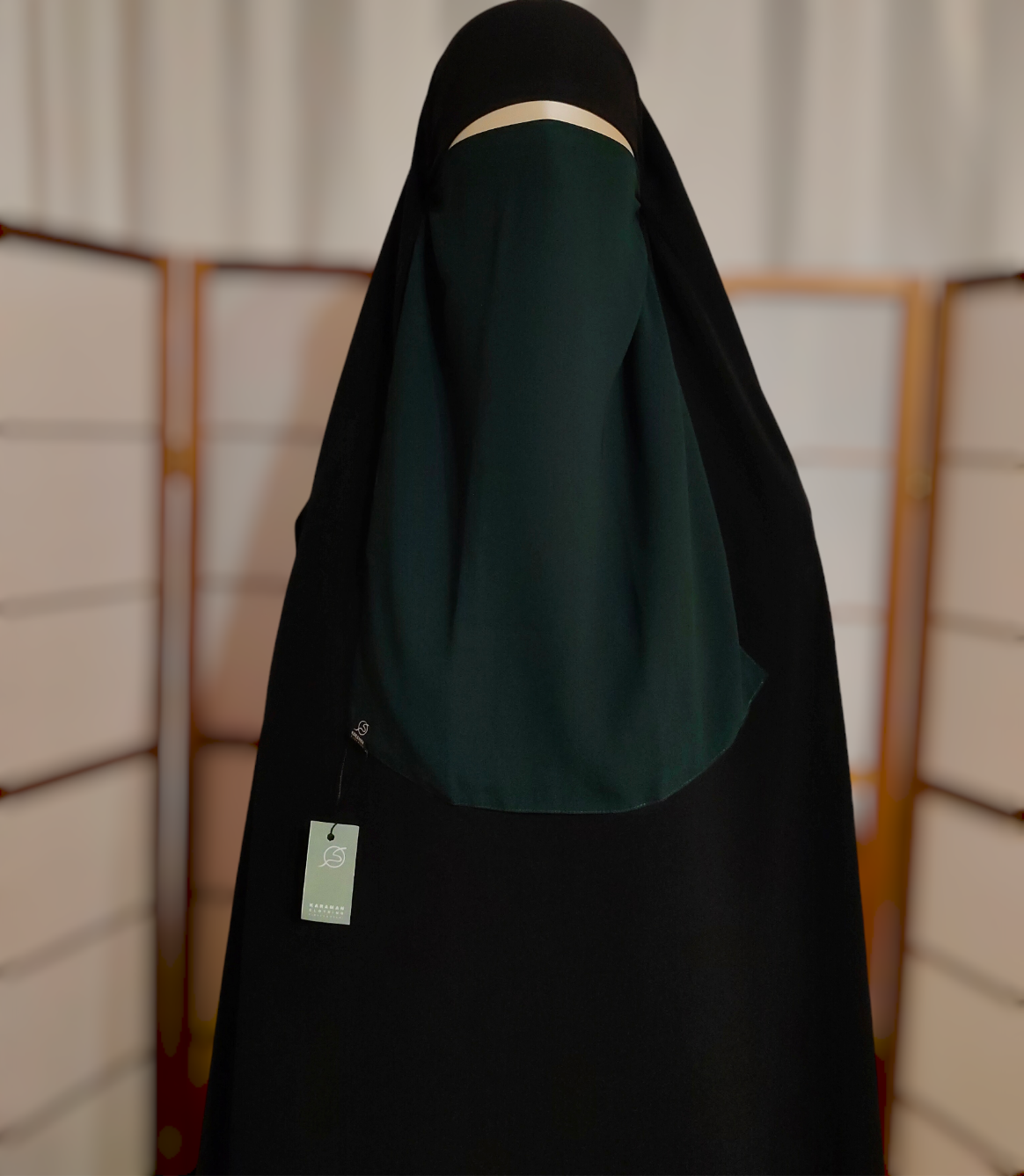 half niqab with elastic band