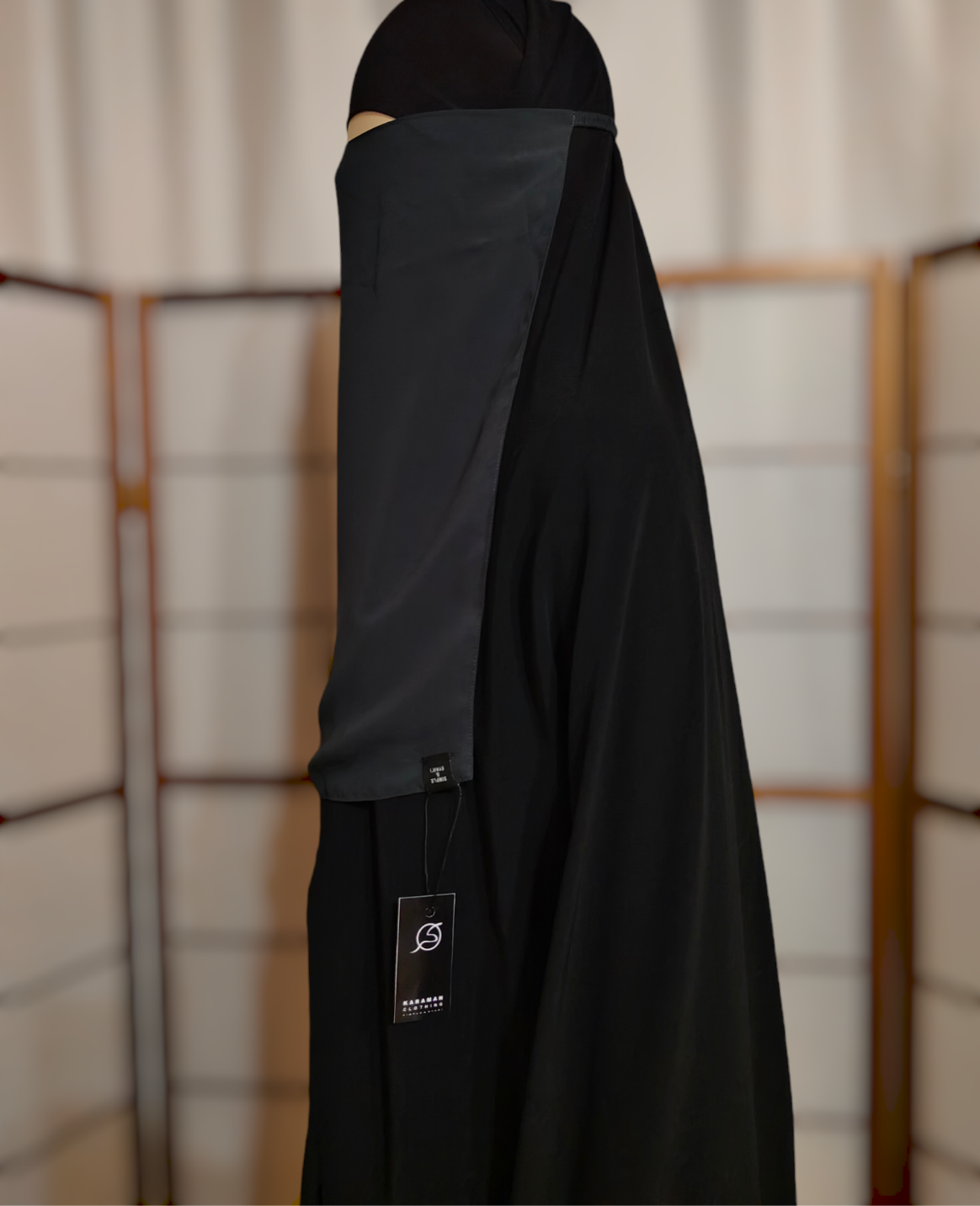 half niqab with elastic band