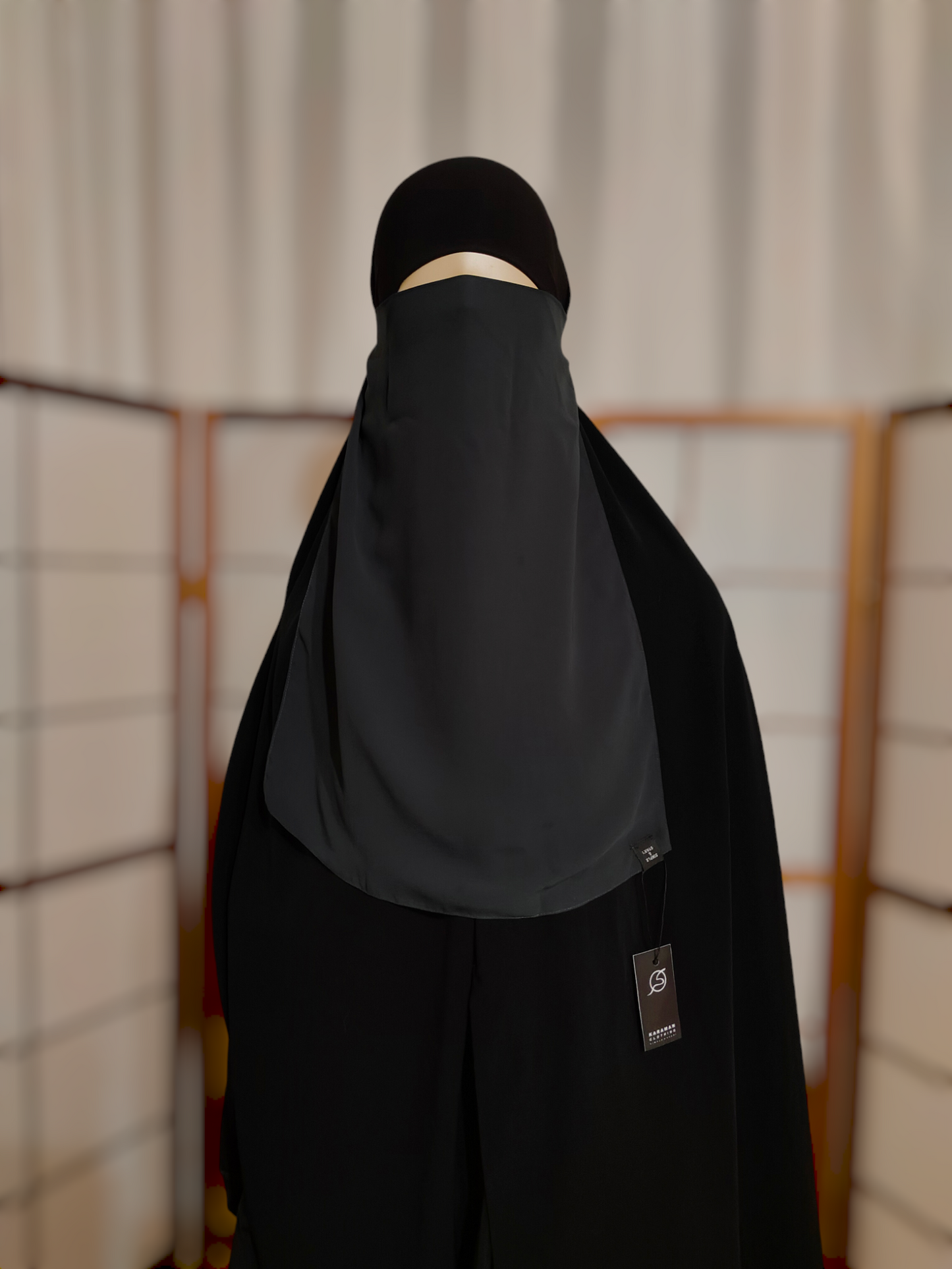 half niqab with elastic band