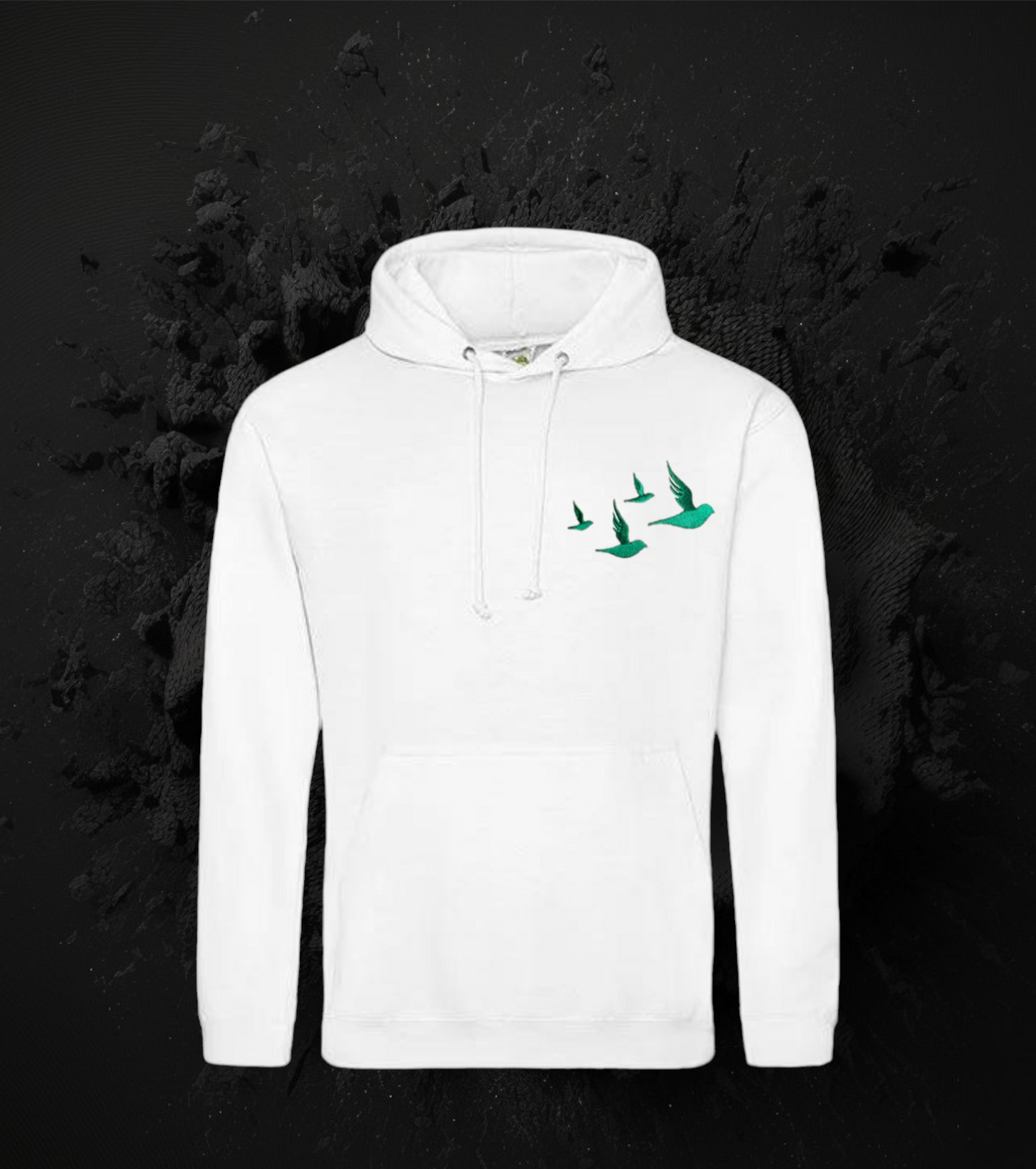 Green Birds Collection Hoodie EMBROIDERED