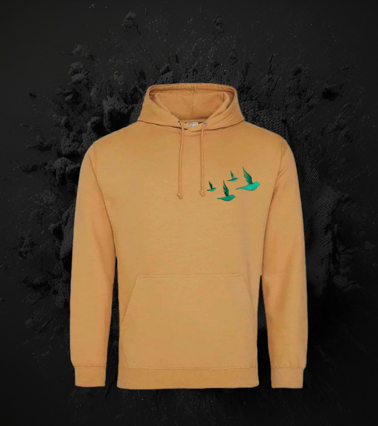 Green Birds Collection Hoodie EMBROIDERED