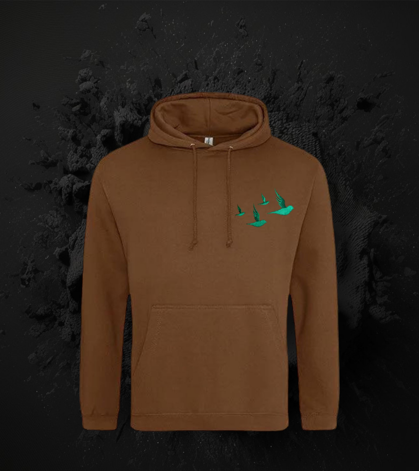 Green Birds Collection Hoodie EMBROIDERED