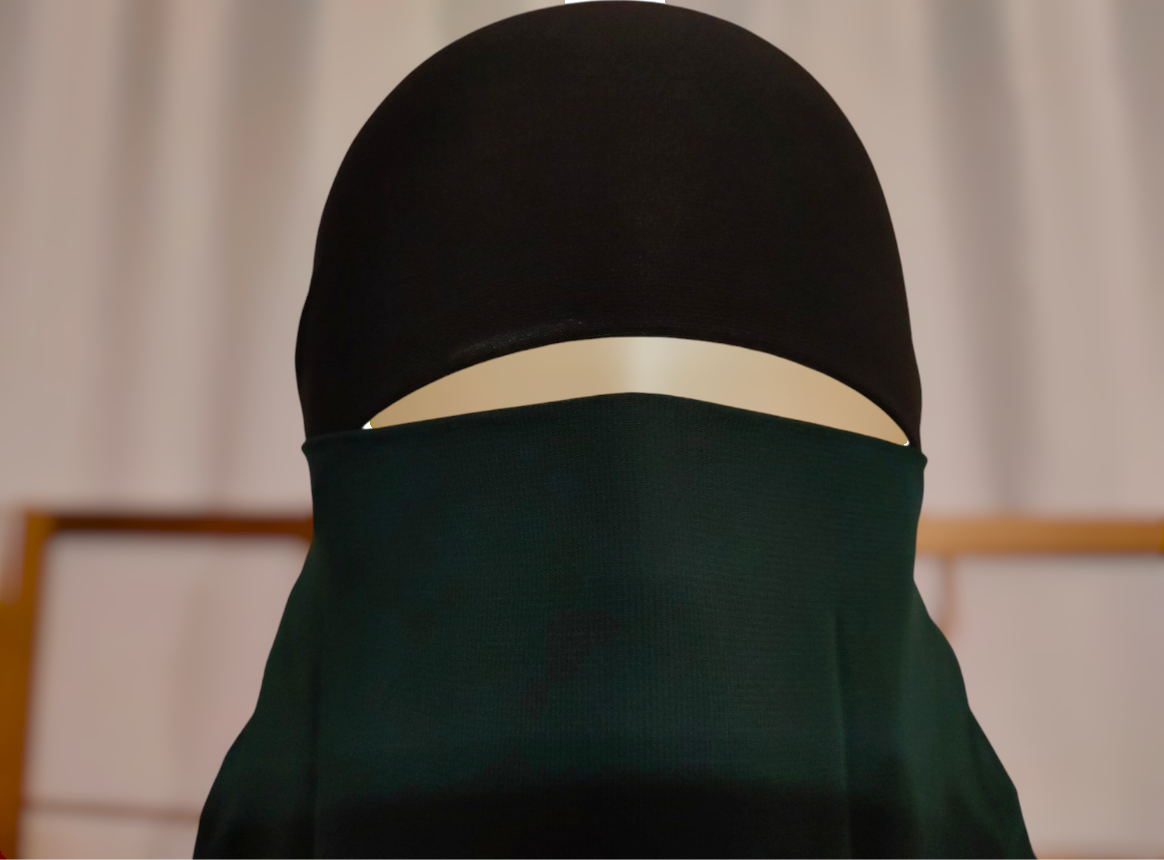 Halbniqab mit Gummiband