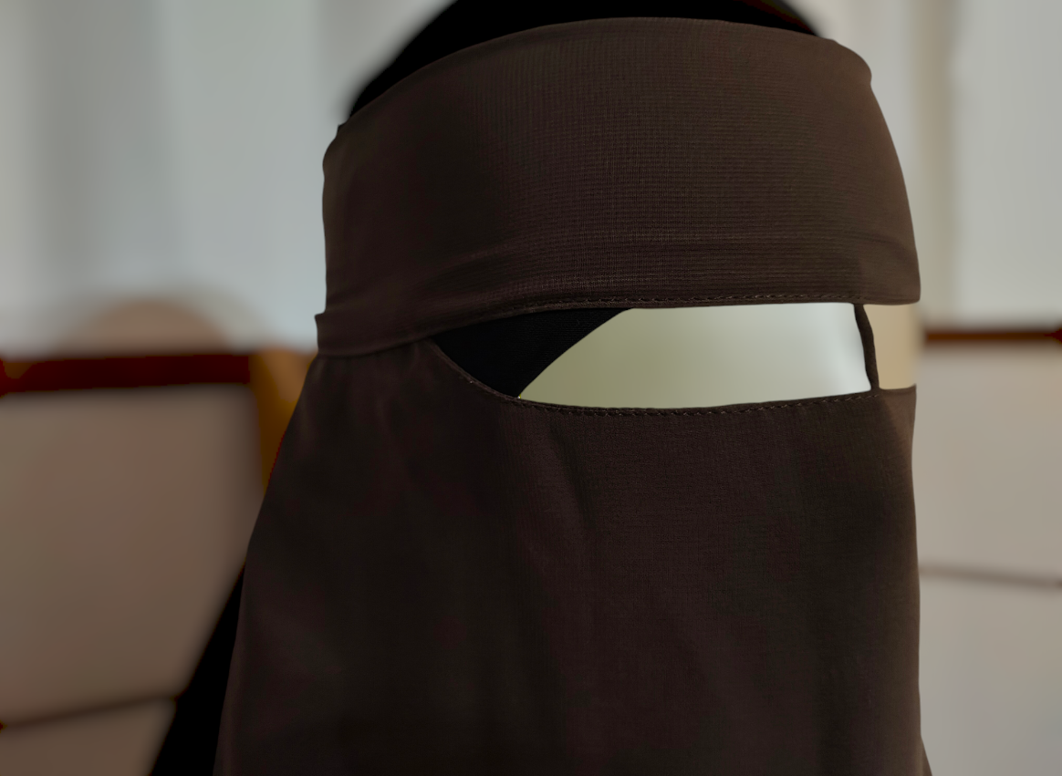 Niqab Saudah XL mit Steg