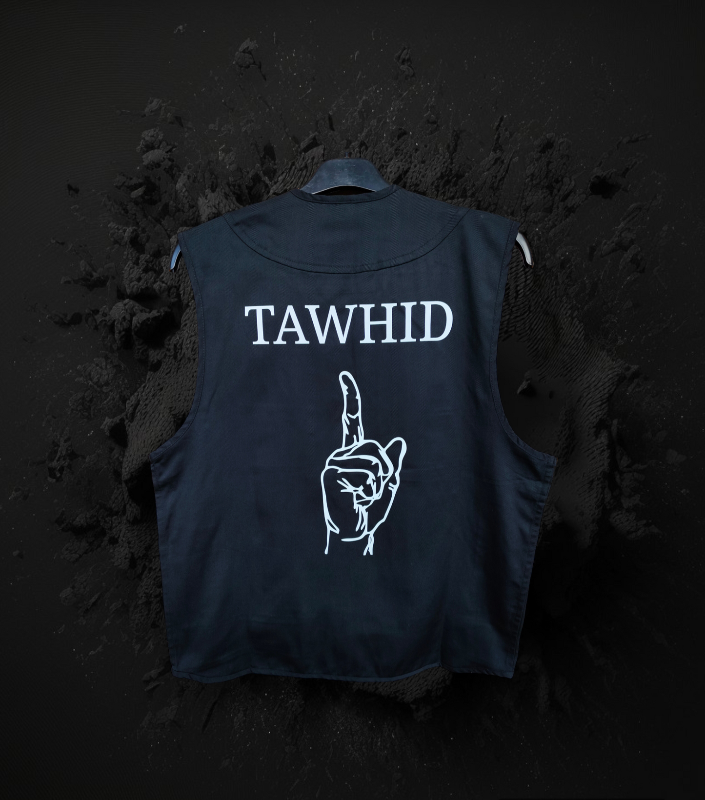 Tawhid Weste Jacket Schwarz