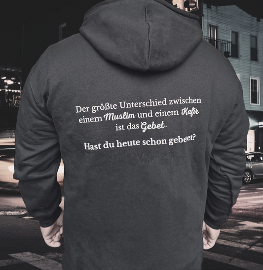 Hoodie Schwarz Gebet