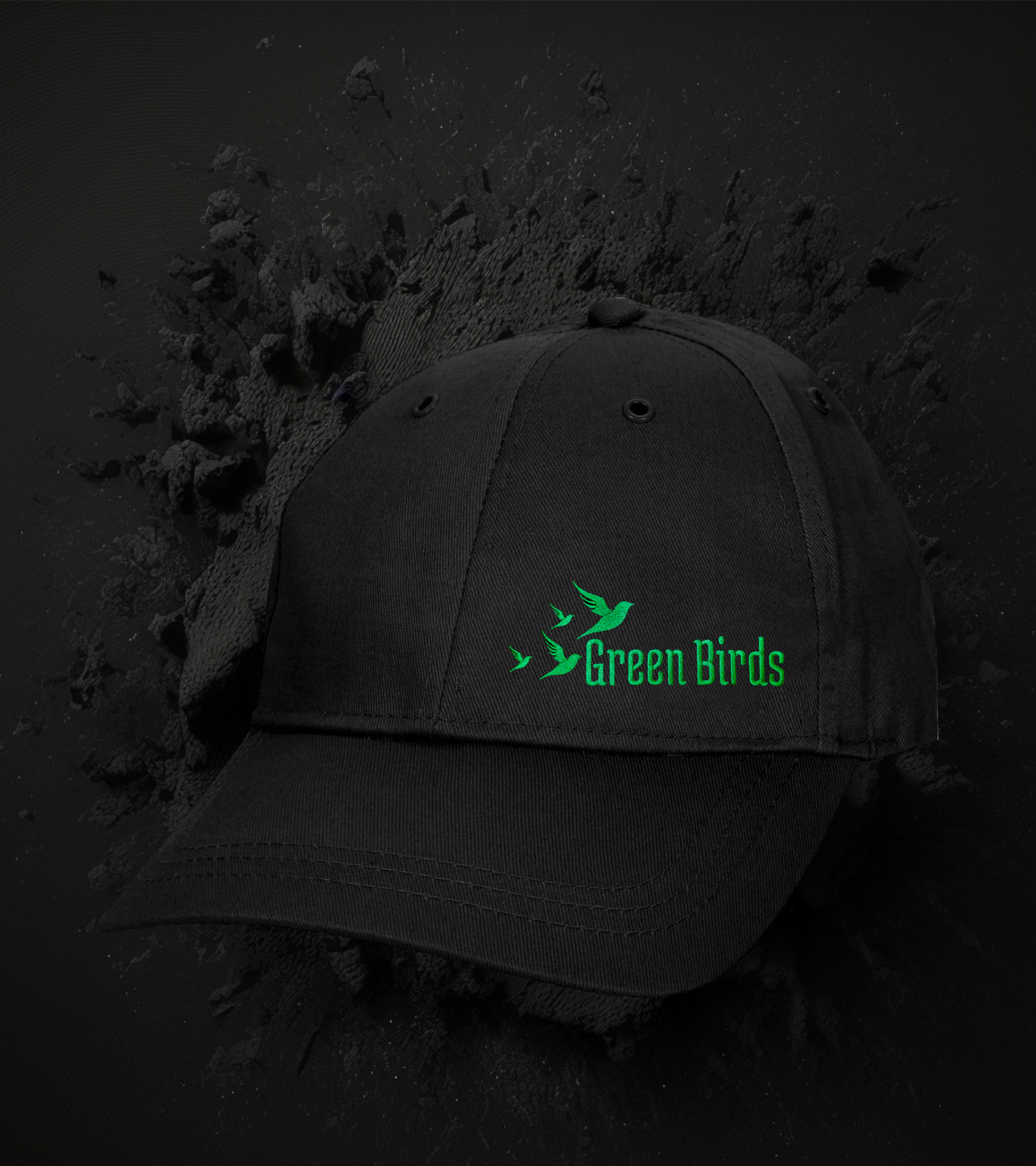 Green Birds Collection Kappe (Flexfit) BESTICKT