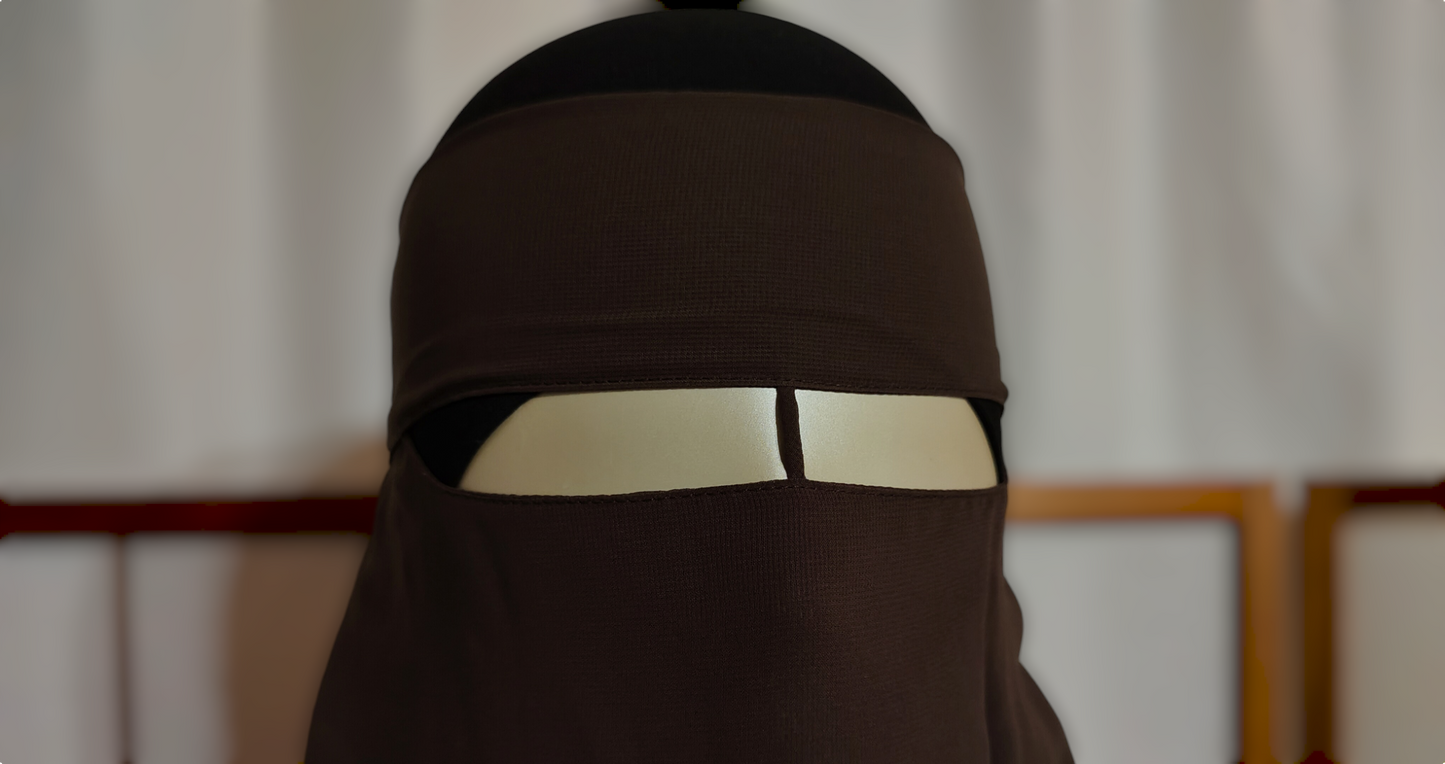 Niqab Saudah XL mit Steg