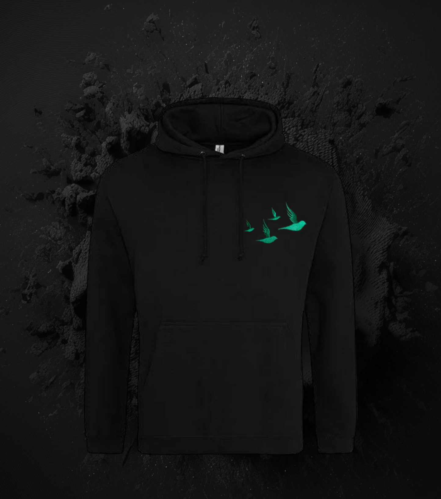 Green Birds Collection Hoodie BESTICKT